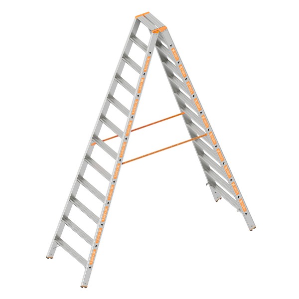 TOPIC 1043 Alu Layher Stehleiter zweiteilig