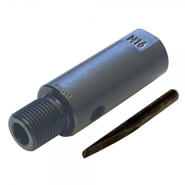 Adapter M18 Zapfen - M16 Muffe